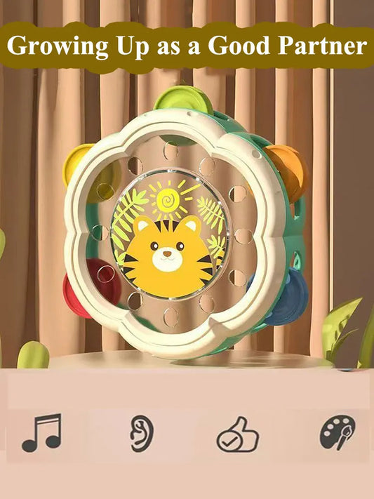 2 size Baby Musical Instruments Drum Montessori Toy 6 12 Months Rattles for Toddlers Interactive Music Educational Children Toys