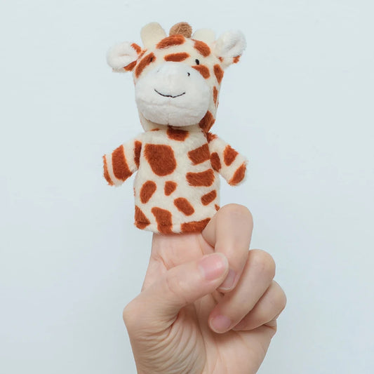 Animal Hedgehog Squirrel Giraffe Snake Hand Puppets for Baby Kids Puzzle Finger Puppet, 9CM