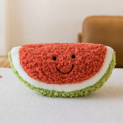 17-25CM Fruit Vegetable Plush Toy Cute Soft Watermelon Pineapple Banana Strawberry Mango Carrot Children Christmas Gift