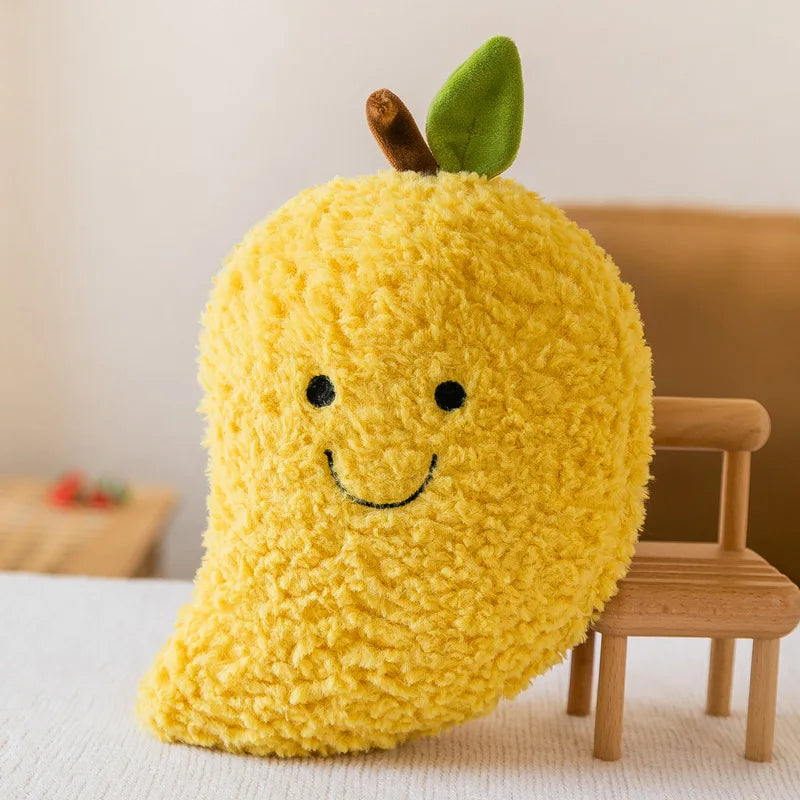 17-25CM Fruit Vegetable Plush Toy Cute Soft Watermelon Pineapple Banana Strawberry Mango Carrot Children Christmas Gift