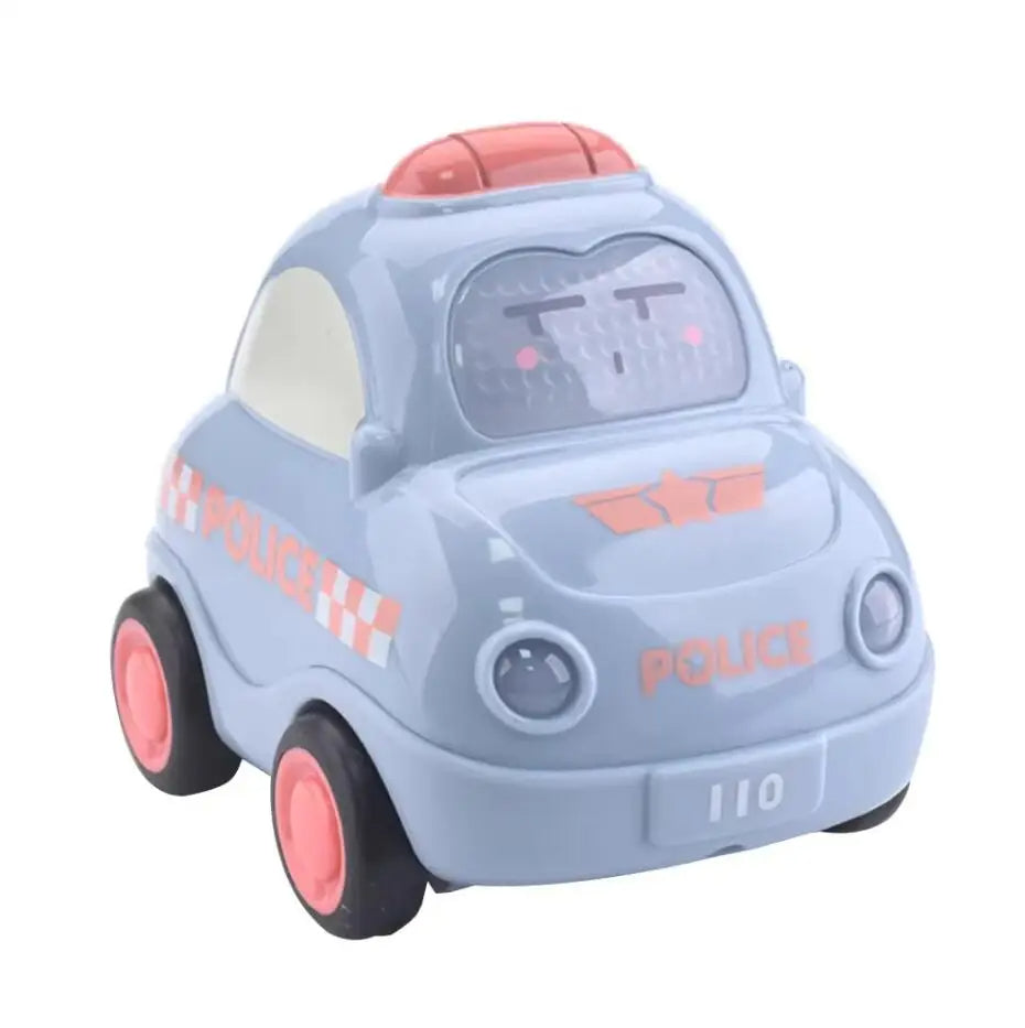 Baby Animal Car Toys for Toddlers 1 2 3 Years Light Up LED Toy Pull Back Car with Visible Gear Birthday Gifts for Kids Boys Girl