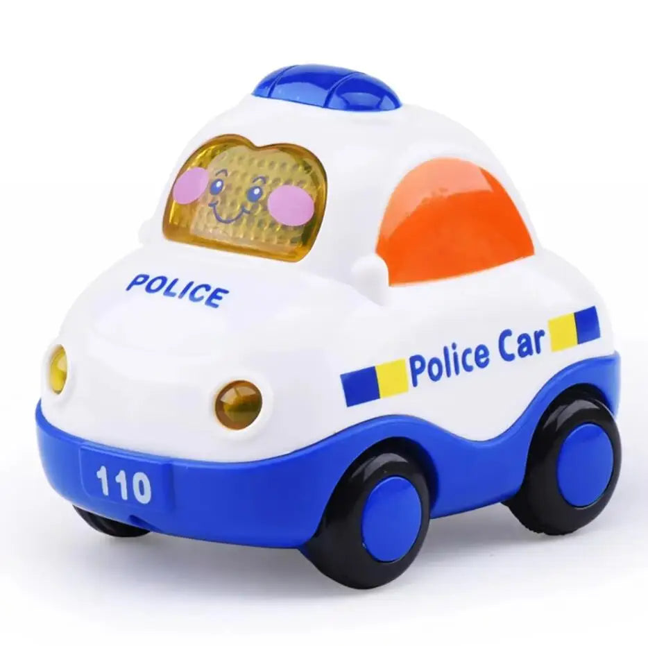Baby Animal Car Toys for Toddlers 1 2 3 Years Light Up LED Toy Pull Back Car with Visible Gear Birthday Gifts for Kids Boys Girl
